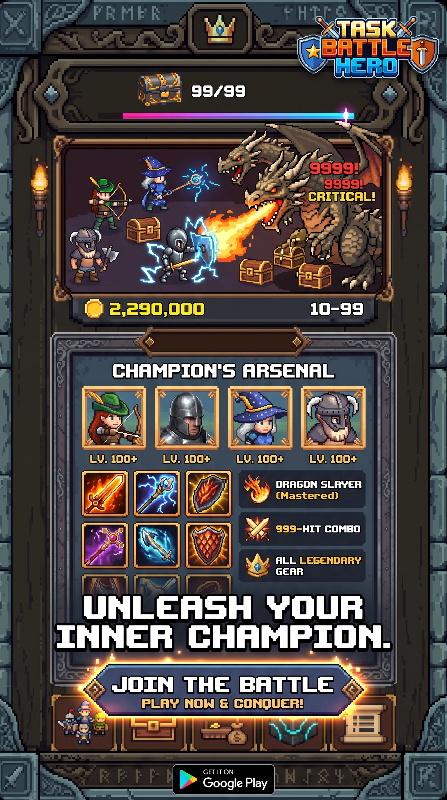 TBH: Task Battle Hero Idle RPG screenshot